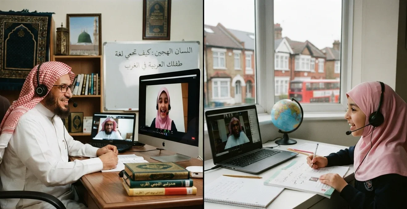 Protect Arabic language from hybrid tongue for Muslim kids